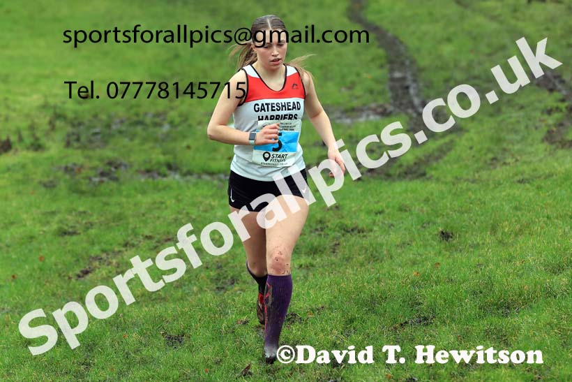 Womens under-17s and under-20s 2023 NECAA Cross Country Relays, Thornley Hall Farm, Peterlee, County Durham. Photo: David T. Hewitson/Sports for All Pics